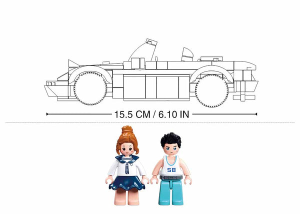 Classic 80’s Sports Car (M38-B1128) 264 PCS
