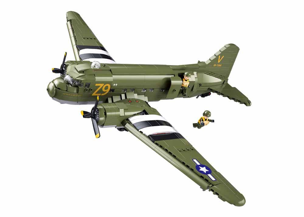 C-47 WW2 Dakota Skytrain Troop Transport - Sluban B1366