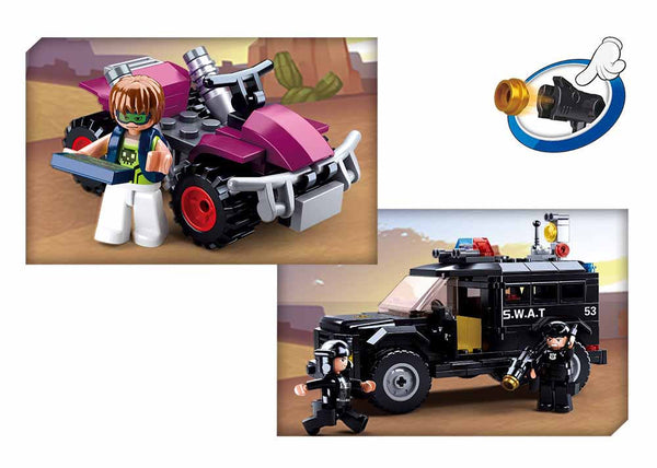 Police 4x4 Swat SUV Police Truck - M38-B0653