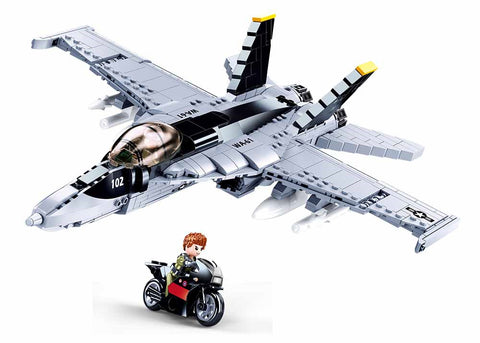 F-18 Hornet - US Fighter Jet - Bumblebee - 682 Pieces - M38-B0928