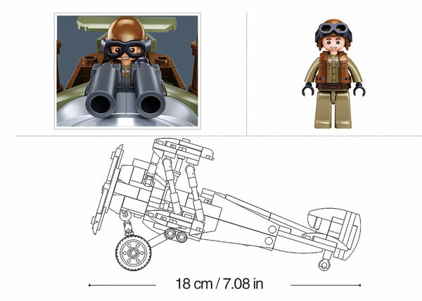 WWI Sopwith Camel Bi-Plane Fighter - B1293