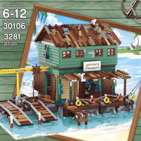 Fishing Outpost & Ship Yard Building - 30106 - 3281 Pcs