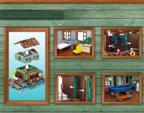 Fishing Outpost & Ship Yard Building - 30106 - 3281 Pcs