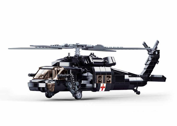 UH-60 US Black Hawk Military Helicopter - 692 Pcs - M38-B1012