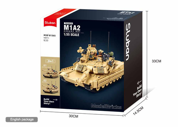 M1A2 Abrams TUSK II US Main Battle Tank - Sluban B1365