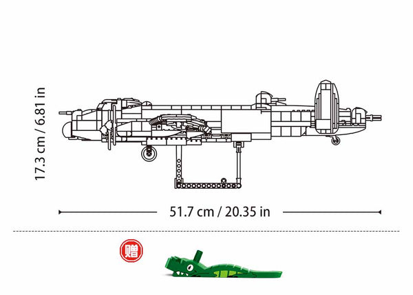 Avro Lancaster Bomber WW2 Airplane - B1609