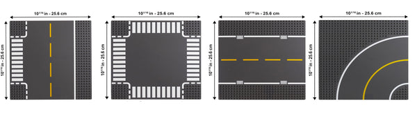 Street / Road Base Plates - 25 x 25 cm
