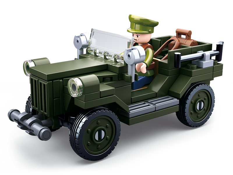 Sluban WW2 Allied Field Jeep  - 112 Piece - M38-B0682