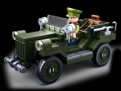 Sluban WW2 Allied Field Jeep  - 112 Piece - M38-B0682