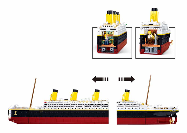 1/350 SCALE TITANIC MODEL KIT M38-B1122 (65 cm / 25 in Long) - 2401 PCS