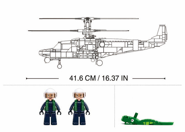 Russian KA-52S Gunship Helicopter M38-B1138