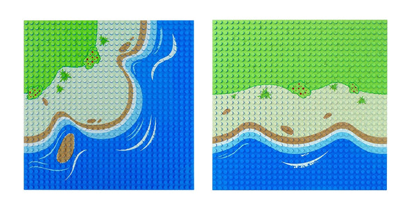 Ocean / Beach Base Plates - 25 x 25 cm