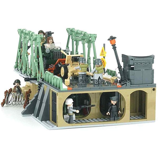 Winter Battle Bridge Scene - Battle Set 769 Pieces - M38-B0981