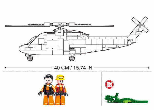 US NAVY Marine Rescue Helicopter - M38-B0886 - 402 pcs