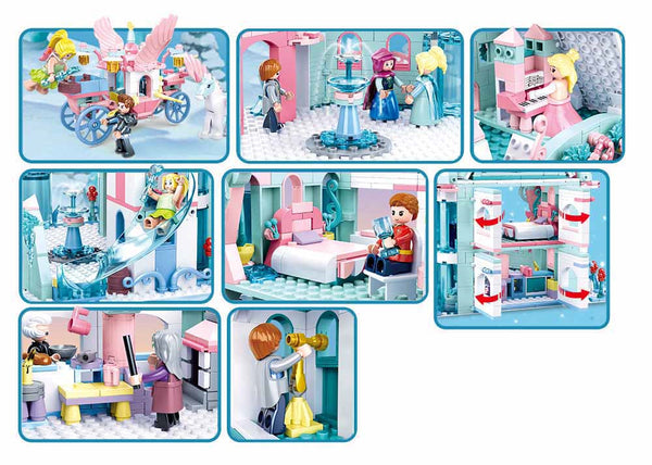 Sluban Fairy Tale Castle Adventure Winter Castle - 1324 Psc - M38-B0789