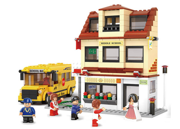 School Bus and School House