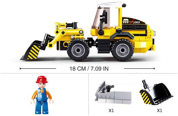 New Forklift / Bulldozer (2 in 1 Set ) - 200 Pieces - M38-B0803
