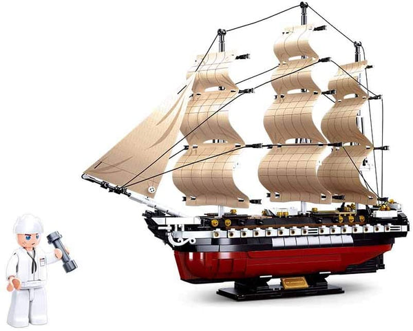 USS Constitution 1794 Navy Frigate Sailing Ship - (36 cm / 14.7 Inch Long ) - 1118 PCS - M38-B0836