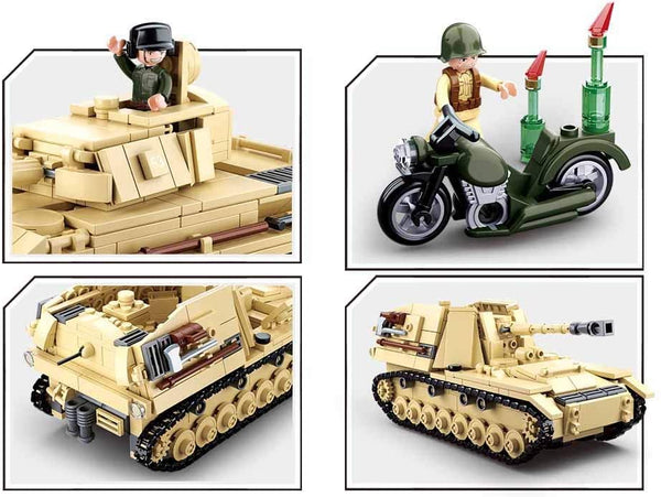 Sluban WWII Panzer IV Main Battle Tank Vehicle - 543 Pieces ( 2 in 1 ) - M38-B0693