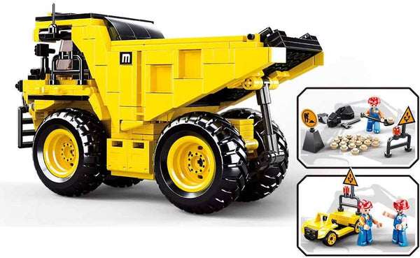 Sluban Big Mine Wagon - Construction Vehicle - 416 Pieces - M38-B0806