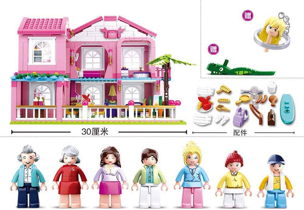 Girl's Dream Large Mansion house - 896 Pieces - M38-B0721