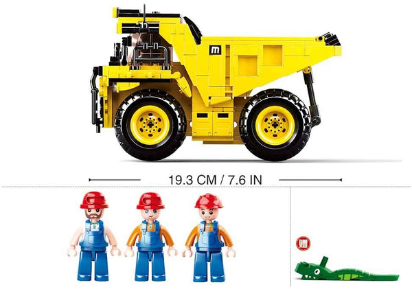 Sluban Big Mine Wagon - Construction Vehicle - 416 Pieces - M38-B0806