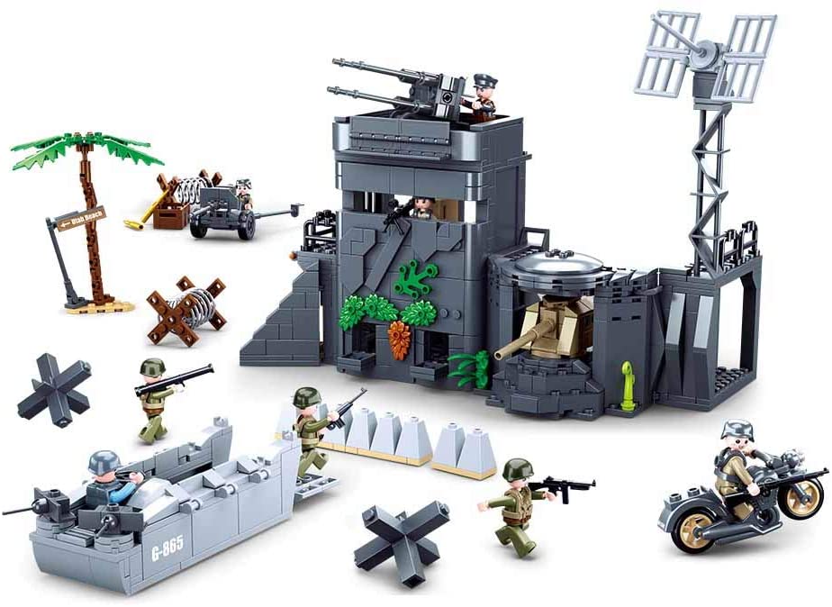 WW2 Atlantic Wall D-Day Landing Craft Canon Battle Set M38