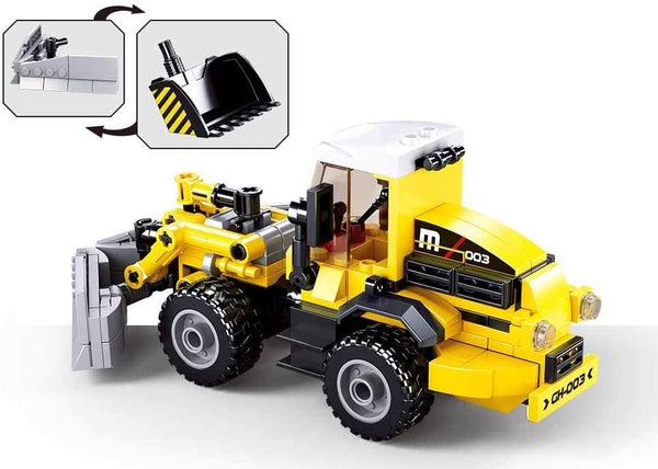 New Forklift / Bulldozer (2 in 1 Set ) - 200 Pieces - M38-B0803