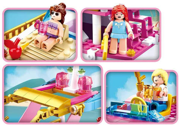 Girl's Dream Luxury Yacht Power Boat - 212 Pieces - M38-B0722