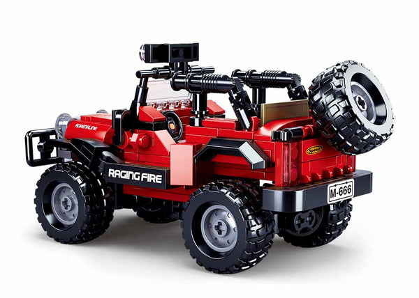 Sluban JEEP off Road Truck / Road Car - 253 Pieces - M38-B0816