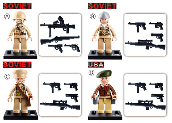 WWII mini figure - 1 blister pack-M38-B0581A