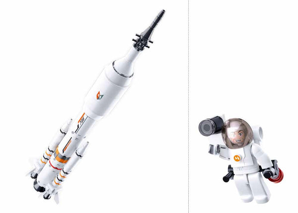Sluban Space Saturn Rocket Booster Set - M38-B0735 - 167 Pcs