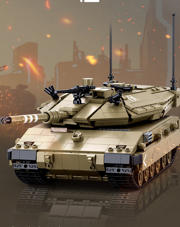 Large Merkava MK4 Modern Battle Tank M38-B1022 - 937 Pieces Remote Control