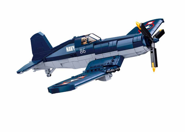 Sluban US WWII-F4U Fighter Plane - 550 Pieces - M38-B1109