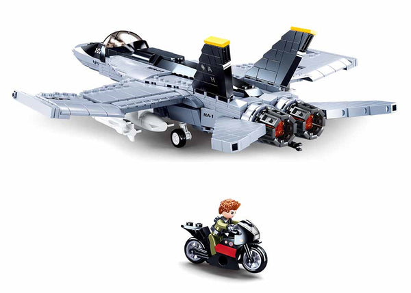 F-18 Hornet - US Fighter Jet - Bumblebee - 682 Pieces - M38-B0928