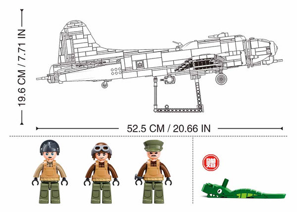 B-17 US Flying Fortress WW2 Bomber - B1367 Sluban