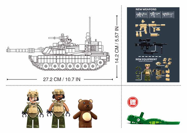 M1A2 Abrams TUSK II US Main Battle Tank - Sluban B1365