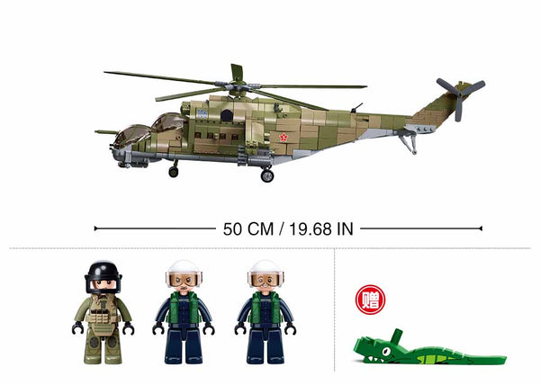 Russian Hind MI-24S Attack Helicopter M38-B1137