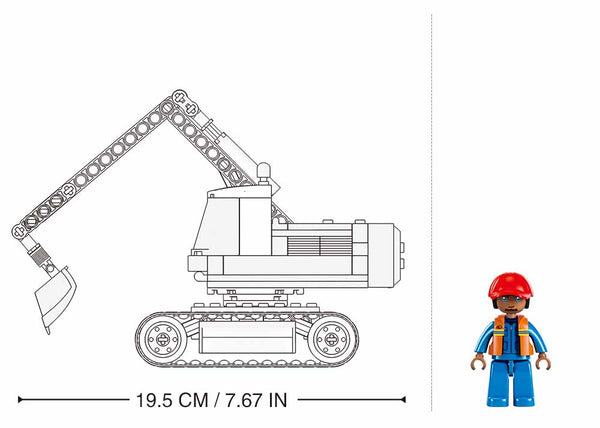 Sluban Construction Digger - B1196
