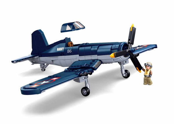 Sluban US WWII-F4U Fighter Plane - 550 Pieces - M38-B1109