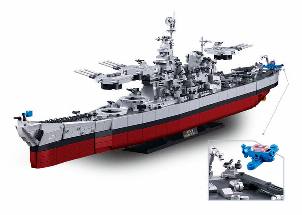 USS Missouri WW2 Battleship 1/350 Scale Set  - 1793 pieces M38-B1291