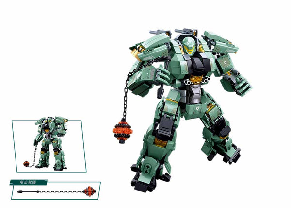 Mech Warrior -Green Warrior B1153