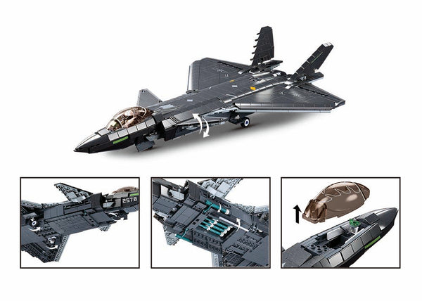 J20 Fighter Aircraft Set M38-B1187