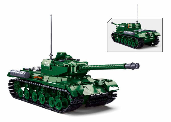 IS2 Heavy Battle Tank WW2  (2in1) Set - 845 Piece - M38-B0979