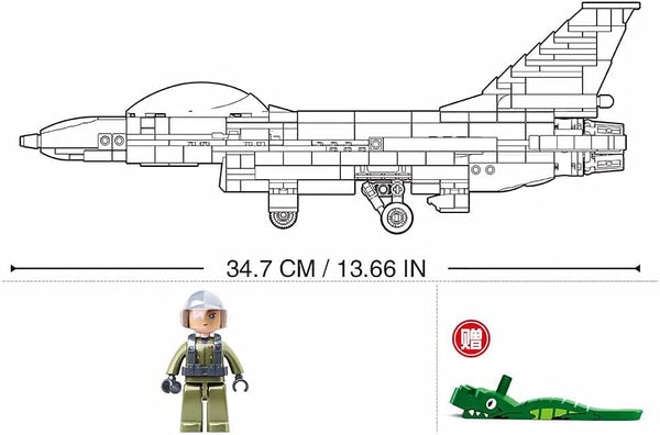 F-16 US Fighter Jet - US Air Force - M38-B0891 Damaged Box