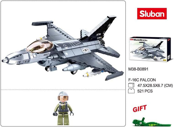F-16 US Fighter Jet - US Air Force - M38-B0891 Damaged Box