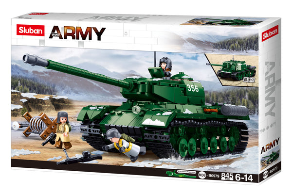 IS2 Heavy Battle Tank WW2  (2in1) Set - 845 Piece - M38-B0979