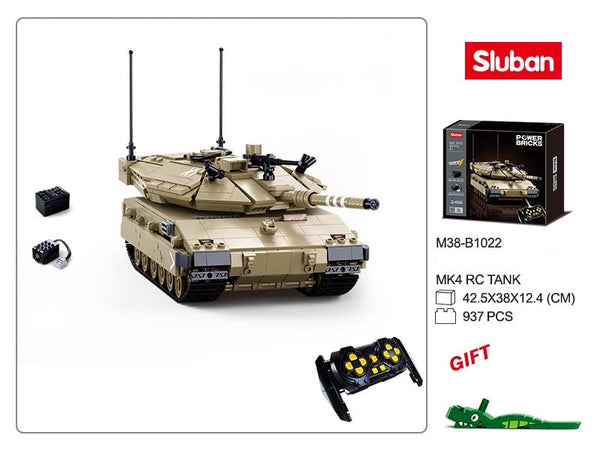 Large Merkava MK4 Modern Battle Tank M38-B1022 - 937 Pieces Remote Control