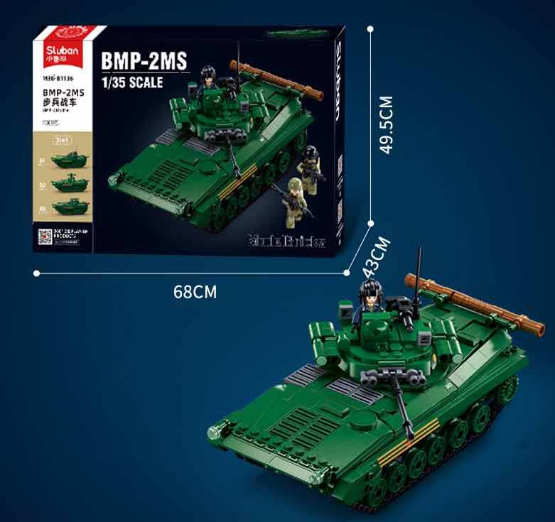 Sluban M38-B1135 Carro Armato Medio 3-in-1, 1/35 Sluban M38-B1135 Carro Armato Medio 3-in-1, 1/35
