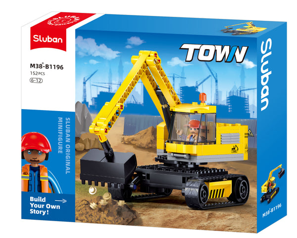 Sluban Construction Digger - B1196